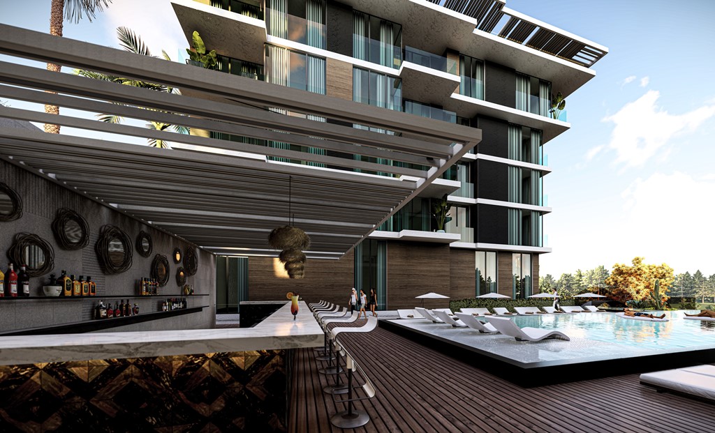 Image of Modern apartments in the center of Alanya with sea view for citizenship and residence permit